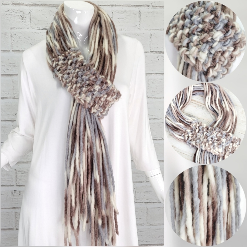 Beautiful Handcrafted Natural Multi Color Scarf - image 1